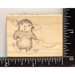 Vintage House Mouse Designs Groovy Mudpie 331C Wood Rubber Stamp